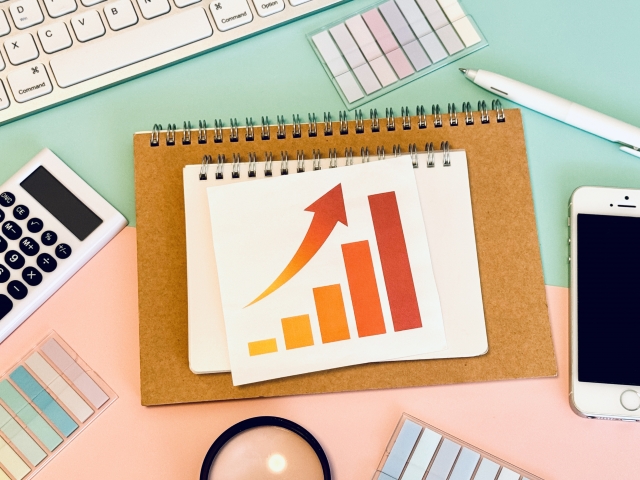 価格アップのグラフ